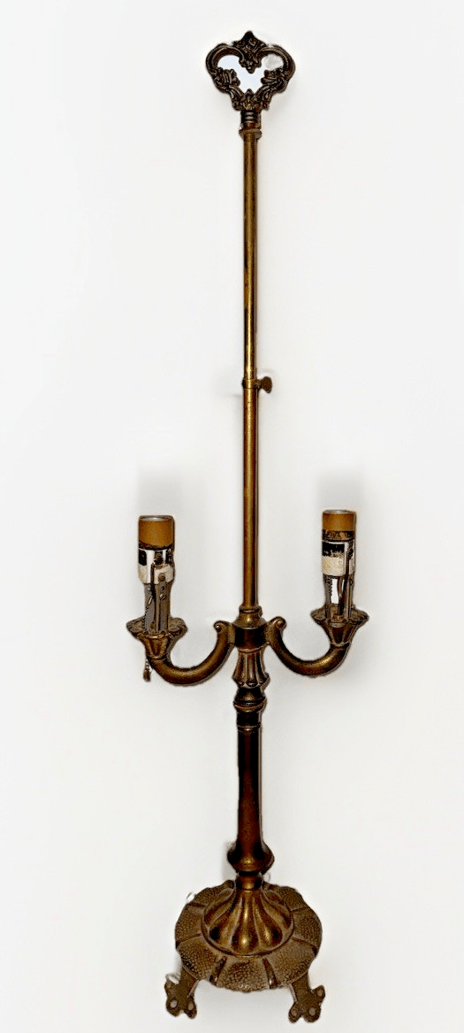 Antique Rembrandt 2 - Arm Bouillotte Table Lamp Cast Iron Arts & Crafts Style - AntiquesEtceteraAntique Rembrandt 2 - Arm Bouillotte Table Lamp Cast Iron Arts & Crafts StyleRembrandtAntiquesEtcetera