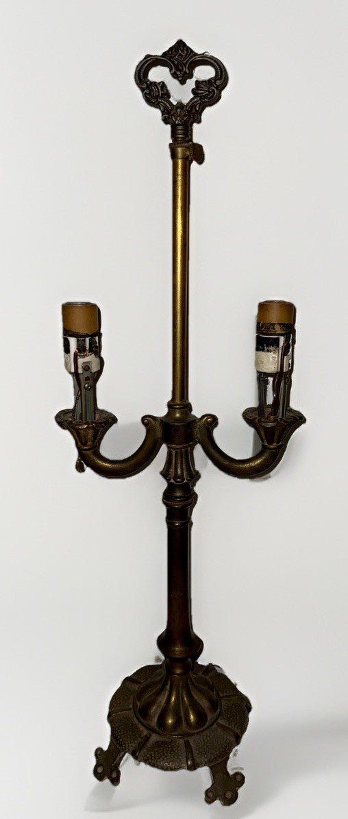 Antique Rembrandt 2 - Arm Bouillotte Table Lamp Cast Iron Arts & Crafts Style - AntiquesEtceteraAntique Rembrandt 2 - Arm Bouillotte Table Lamp Cast Iron Arts & Crafts StyleRembrandtAntiquesEtcetera