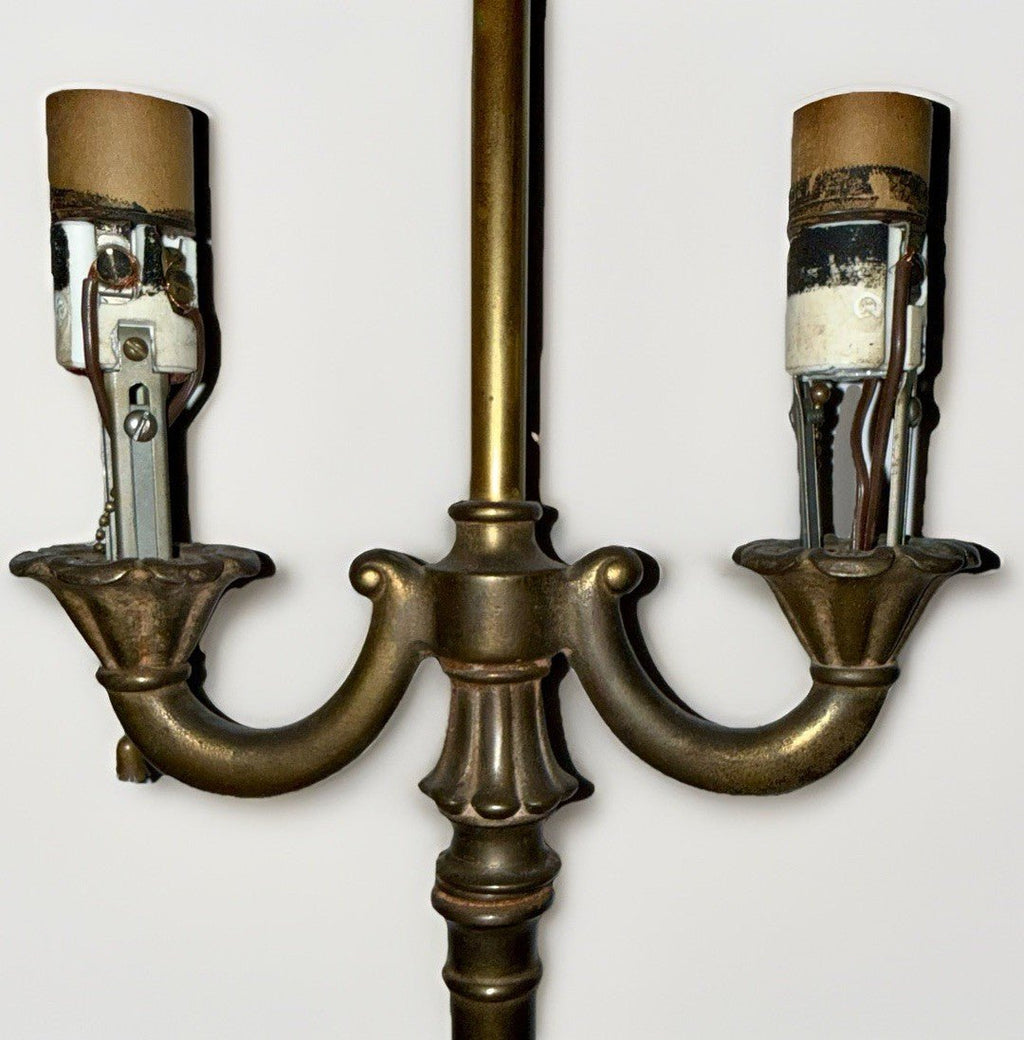 Antique Rembrandt 2 - Arm Bouillotte Table Lamp Cast Iron Arts & Crafts Style - AntiquesEtceteraAntique Rembrandt 2 - Arm Bouillotte Table Lamp Cast Iron Arts & Crafts StyleRembrandtAntiquesEtcetera