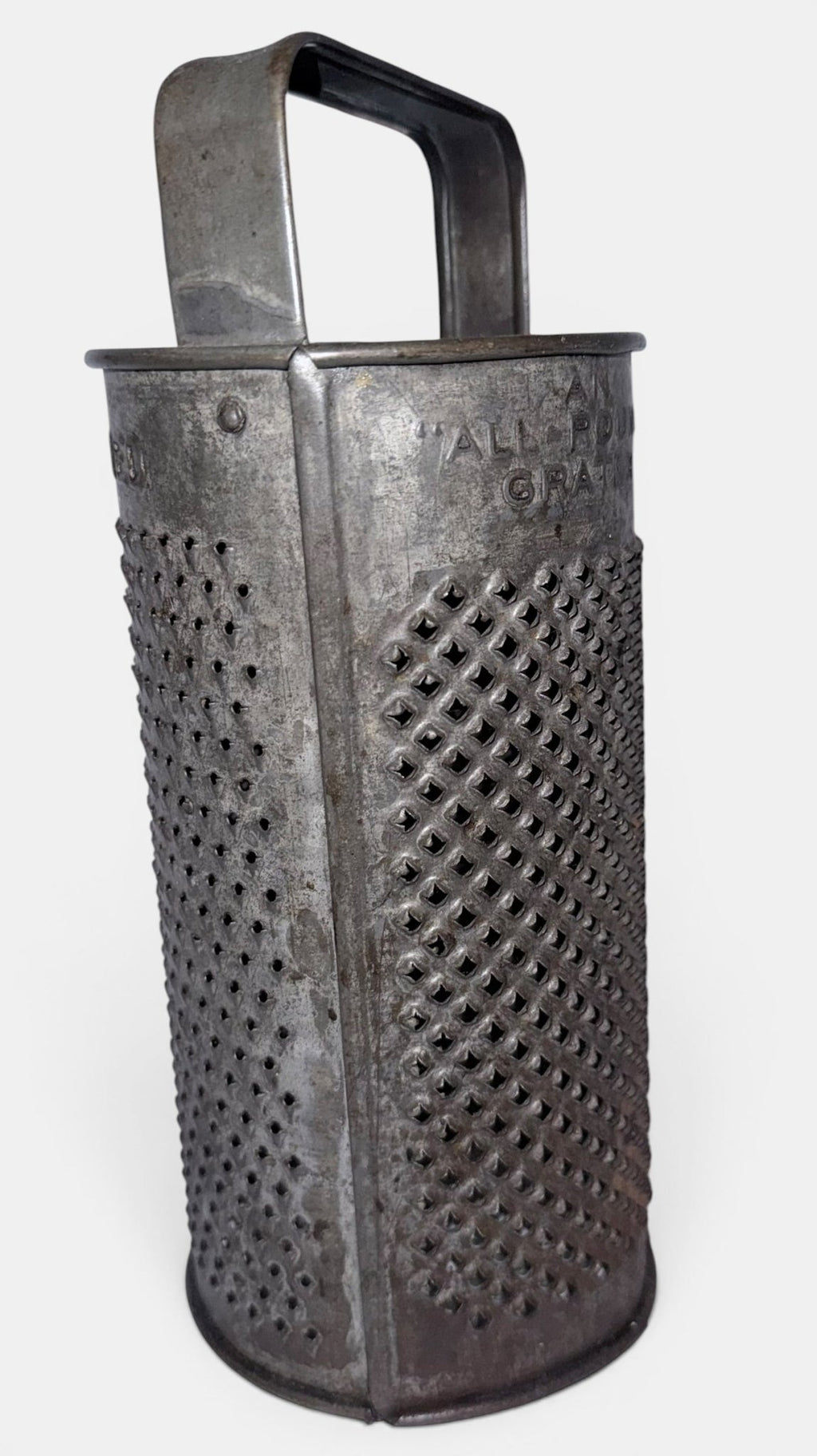 Antique Round Grater Country Store Decor "AN ALL-ROUND GRATER" with Handle - AntiquesEtceteraAntique Round Grater Country Store Decor "AN ALL-ROUND GRATER" with HandleAntique GraterAntiquesEtceteraAntiquesEtcetera