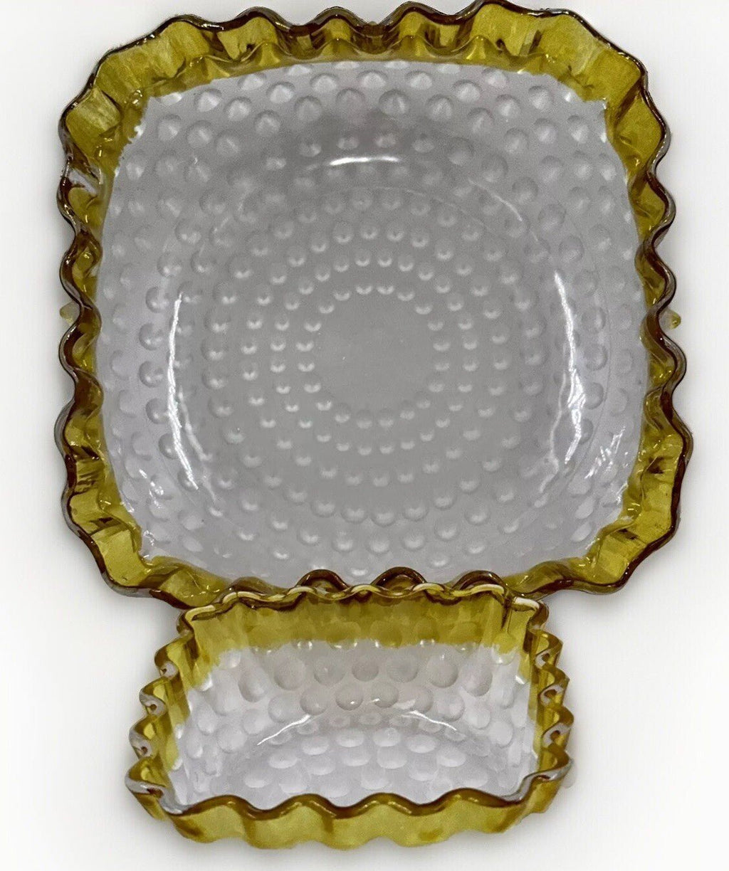 Antique Square Master Fruit Bowl Hobbs Brockunier DEW DROP Frances 1886 Museum - AntiquesEtceteraAntique Square Master Fruit Bowl Hobbs Brockunier DEW DROP Frances 1886 MuseumHobbs BrockunierAntiquesEtcetera