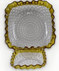 Antique Square Master Fruit Bowl Hobbs Brockunier DEW DROP Frances 1886 Museum - AntiquesEtceteraAntique Square Master Fruit Bowl Hobbs Brockunier DEW DROP Frances 1886 MuseumHobbs BrockunierAntiquesEtcetera