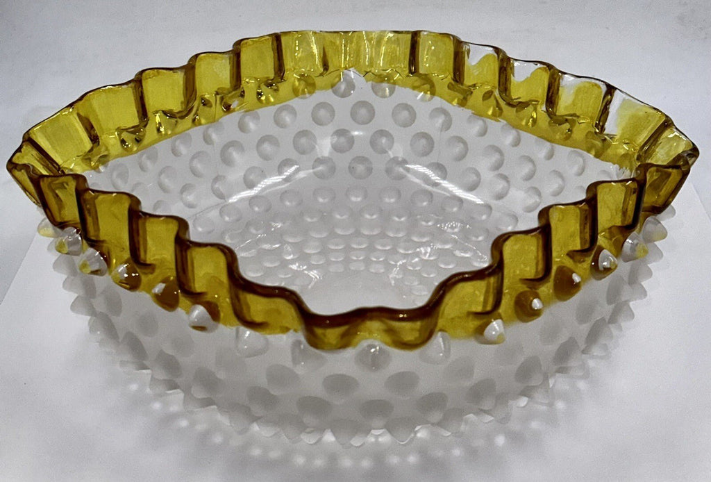 Antique Square Master Fruit Bowl Hobbs Brockunier DEW DROP Frances 1886 Museum - AntiquesEtceteraAntique Square Master Fruit Bowl Hobbs Brockunier DEW DROP Frances 1886 MuseumHobbs BrockunierAntiquesEtcetera