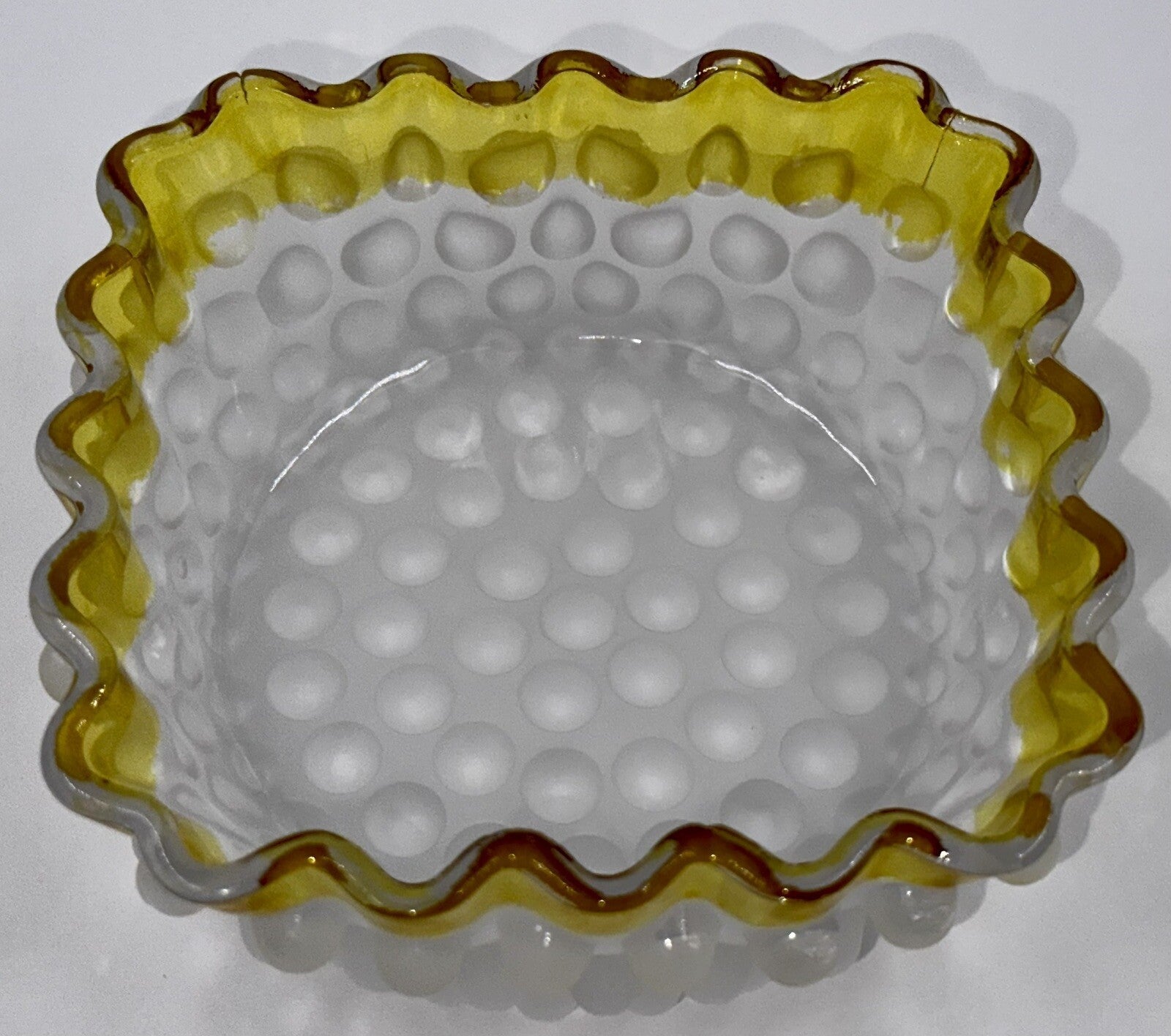 Antique Square Master Fruit Bowl Hobbs Brockunier DEW DROP Frances 1886 Museum - AntiquesEtceteraAntique Square Master Fruit Bowl Hobbs Brockunier DEW DROP Frances 1886 MuseumHobbs BrockunierAntiquesEtcetera