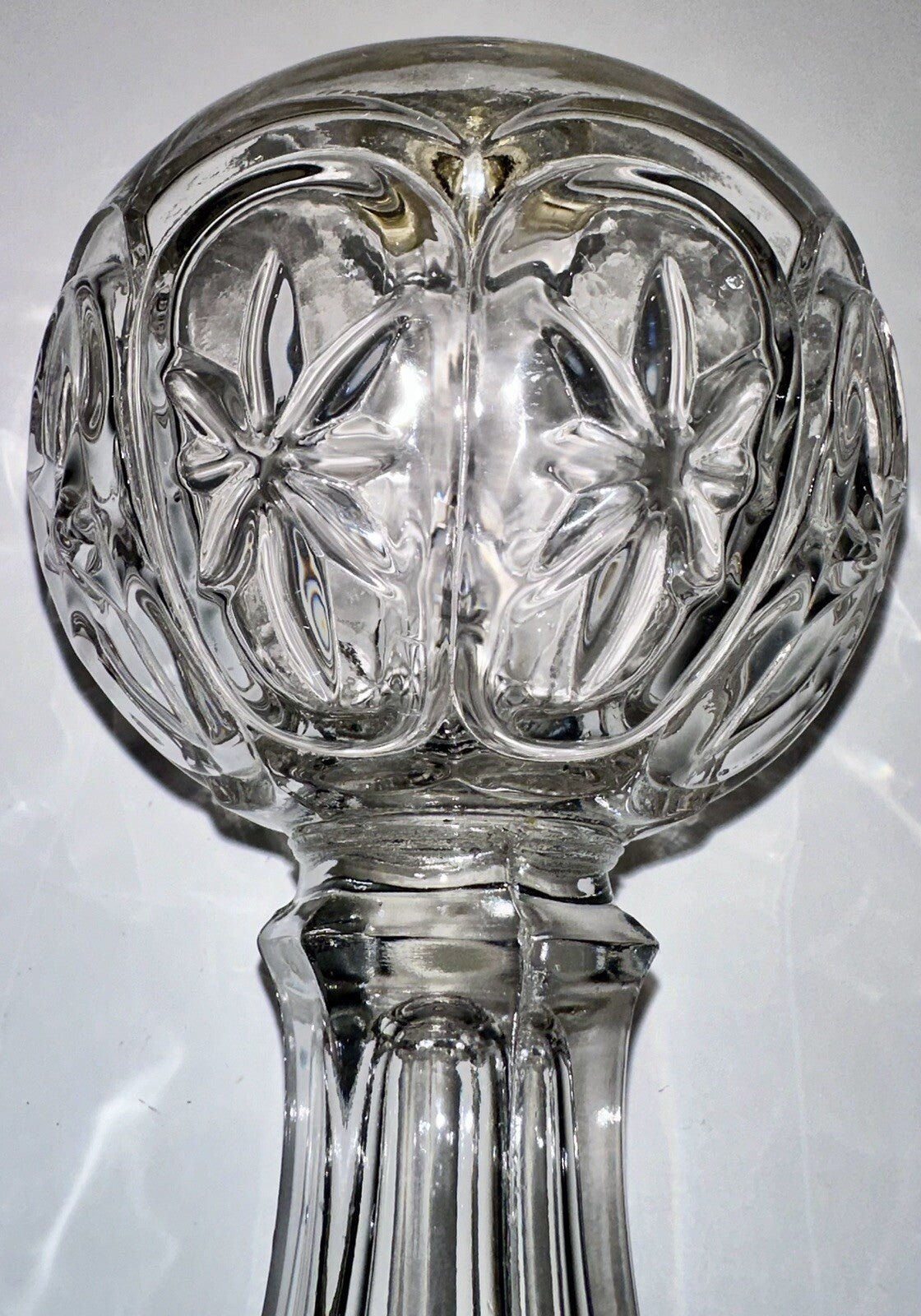 Antique STAR and LOOP Kerosene Oil EAPG Glass Stand Lamp THURO II; 79 j - k Rare - AntiquesEtceteraAntique STAR and LOOP Kerosene Oil EAPG Glass Stand Lamp THURO II; 79 j - k RareAntiqueAntiquesEtcetera