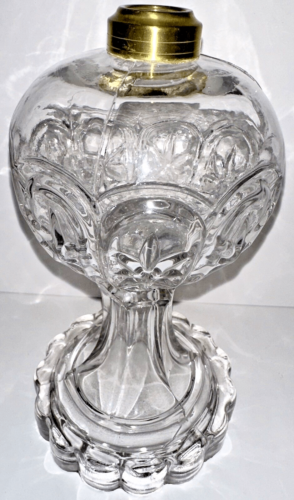 Antique STAR and LOOP Kerosene Oil EAPG Glass Stand Lamp THURO II; 79 j - k Rare - AntiquesEtceteraAntique STAR and LOOP Kerosene Oil EAPG Glass Stand Lamp THURO II; 79 j - k RareAntiqueAntiquesEtcetera