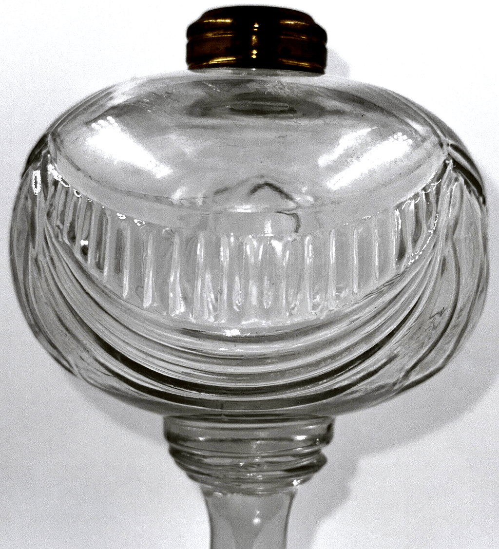 Antique TRIPLE SCALLOP and RIB SWAG Oil or Kerosene Stand Lamp THURO 2 p. 79 - g - AntiquesEtceteraAntique TRIPLE SCALLOP and RIB SWAG Oil or Kerosene Stand Lamp THURO 2 p. 79 - gAntiqueAntiquesEtcetera