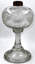 Antique TRIPLE SCALLOP and RIB SWAG Oil or Kerosene Stand Lamp THURO 2 p. 79 - g - AntiquesEtceteraAntique TRIPLE SCALLOP and RIB SWAG Oil or Kerosene Stand Lamp THURO 2 p. 79 - gAntiqueAntiquesEtcetera