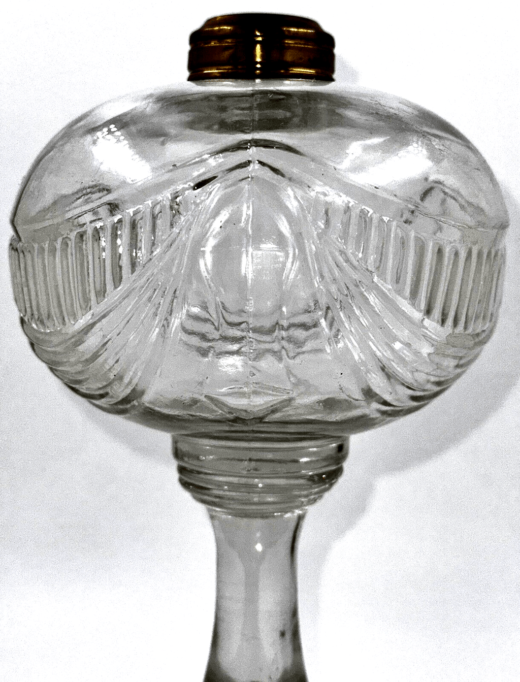 Antique TRIPLE SCALLOP and RIB SWAG Oil or Kerosene Stand Lamp THURO 2 p. 79 - g - AntiquesEtceteraAntique TRIPLE SCALLOP and RIB SWAG Oil or Kerosene Stand Lamp THURO 2 p. 79 - gAntiqueAntiquesEtcetera