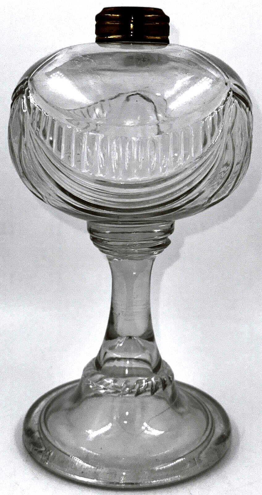 Antique TRIPLE SCALLOP and RIB SWAG Oil or Kerosene Stand Lamp THURO 2 p. 79 - g - AntiquesEtceteraAntique TRIPLE SCALLOP and RIB SWAG Oil or Kerosene Stand Lamp THURO 2 p. 79 - gAntiqueAntiquesEtcetera