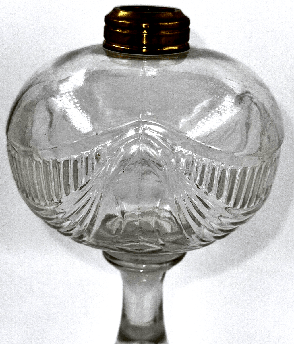 Antique TRIPLE SCALLOP and RIB SWAG Oil or Kerosene Stand Lamp THURO 2 p. 79 - g - AntiquesEtceteraAntique TRIPLE SCALLOP and RIB SWAG Oil or Kerosene Stand Lamp THURO 2 p. 79 - gAntiqueAntiquesEtcetera