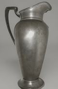 Antique Wallace Silver Co Pewter Lemonade Pitcher ca 1930 Art Deco Edgy Handle - AntiquesEtceteraAntique Wallace Silver Co Pewter Lemonade Pitcher ca 1930 Art Deco Edgy HandleWallace Silver Co.AntiquesEtcetera