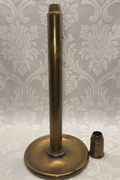 Archer & Warner Philadelphia Spring-Loaded Candlestick Brass, Drip Catcher BaseAntiquesEtcetera