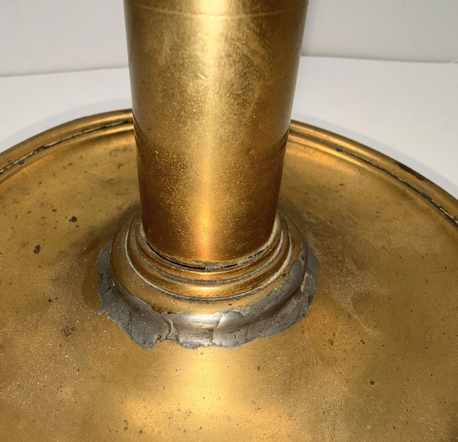 Archer & Warner Philadelphia Spring - Loaded Candlestick Brass, Drip Catcher Base - AntiquesEtceteraArcher & Warner Philadelphia Spring - Loaded Candlestick Brass, Drip Catcher BaseAntiquesEtceteraAntiquesEtcetera
