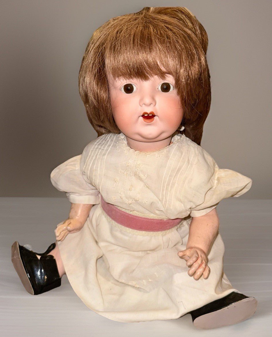Armand Marseille Character Doll A.M. 996 Composition Chubby Brunette Baby 19 in. - AntiquesEtceteraArmand Marseille Character Doll A.M. 996 Composition Chubby Brunette Baby 19 in.Armand MarseilleAntiquesEtcetera