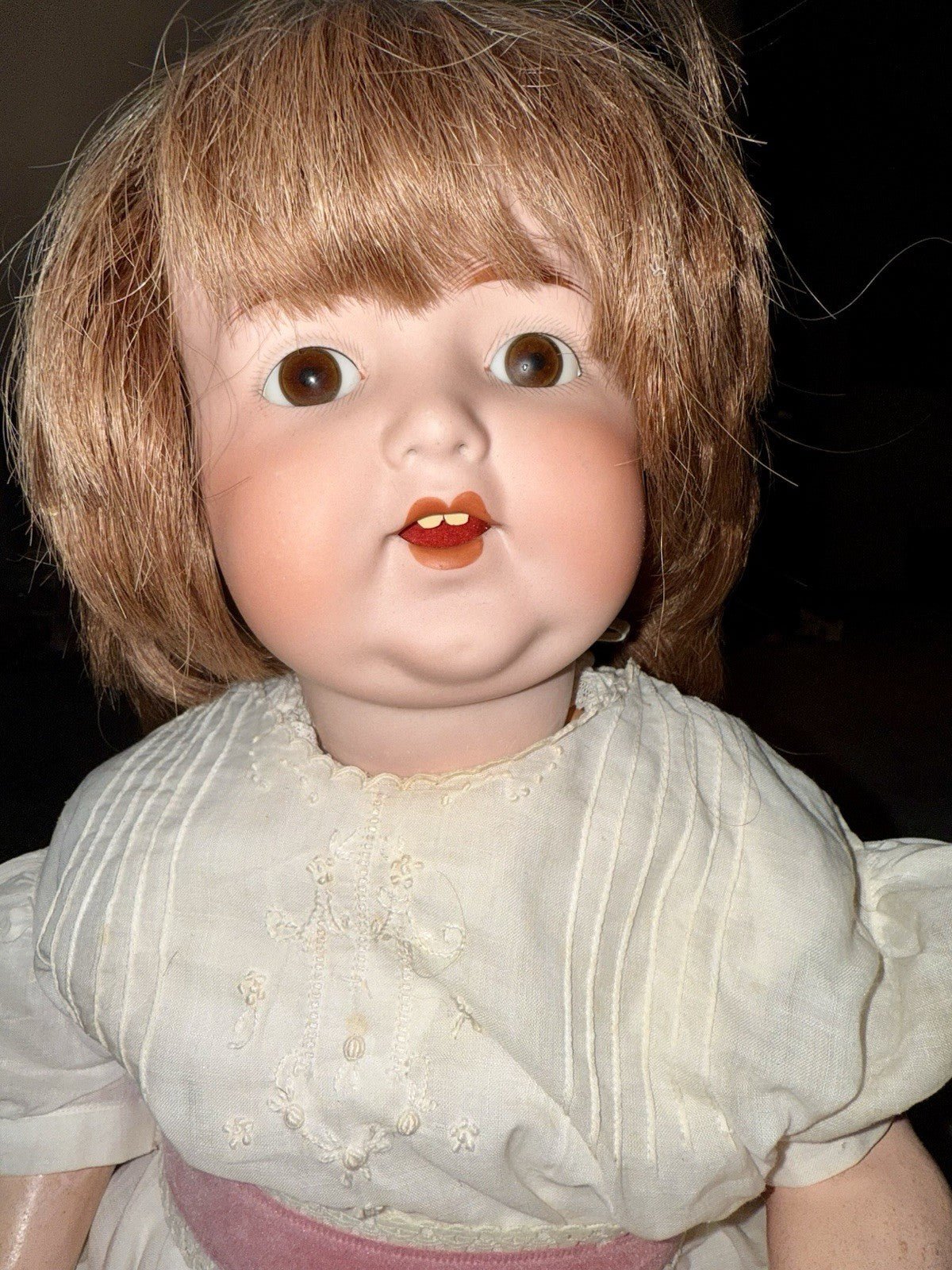 Armand Marseille Character Doll A.M. 996 Composition Chubby Brunette Baby 19 in. - AntiquesEtceteraArmand Marseille Character Doll A.M. 996 Composition Chubby Brunette Baby 19 in.Armand MarseilleAntiquesEtcetera
