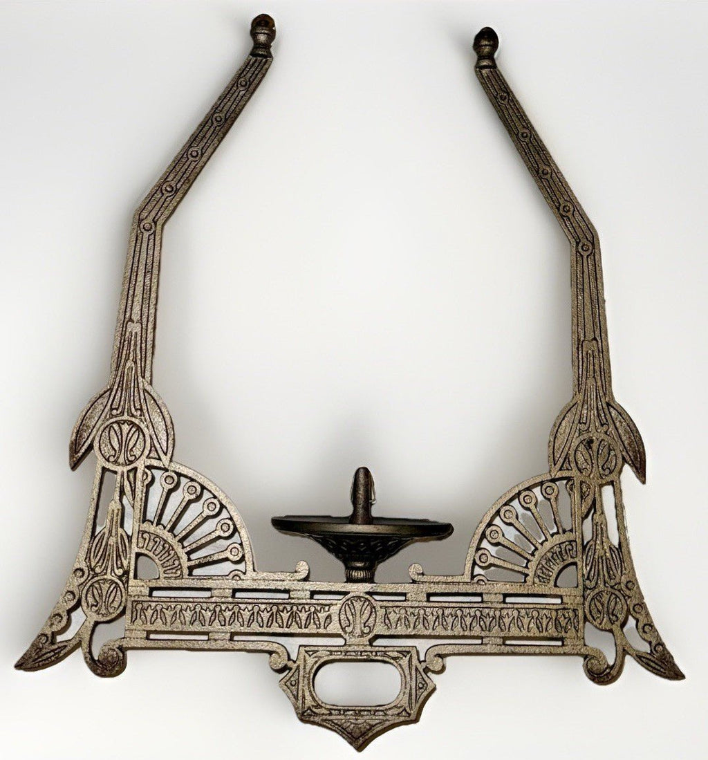 Art Deco 1870s Cast Iron Horse Oil Lamp Frame Ornate w/ Chains & Pulleys Antique - AntiquesEtceteraArt Deco 1870s Cast Iron Horse Oil Lamp Frame Ornate w/ Chains & Pulleys AntiqueAntiquesEtceteraAntiquesEtcetera