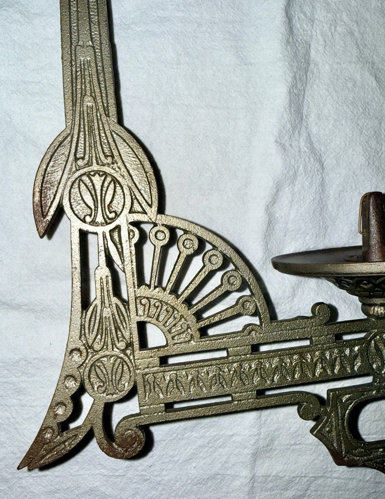 Art Deco 1870s Cast Iron Horse Oil Lamp Frame Ornate w/ Chains & Pulleys Antique - AntiquesEtceteraArt Deco 1870s Cast Iron Horse Oil Lamp Frame Ornate w/ Chains & Pulleys AntiqueAntiquesEtceteraAntiquesEtcetera