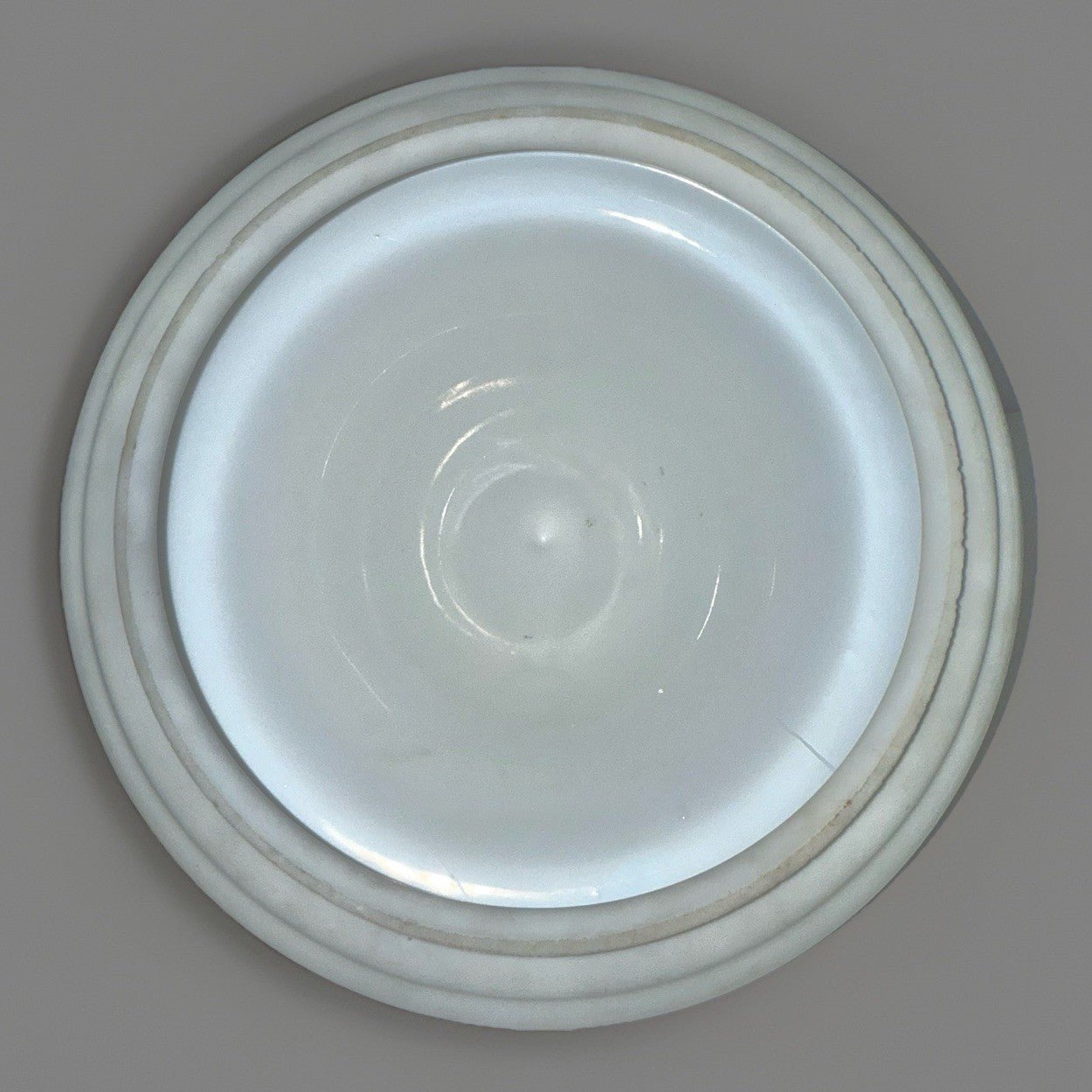 Art Deco Chandelier Shade Frosted White Glass Cameo Rose Motif 9.75" Rim Ceiling - AntiquesEtceteraArt Deco Chandelier Shade Frosted White Glass Cameo Rose Motif 9.75" Rim CeilingAntiquesEtceteraAntiquesEtcetera