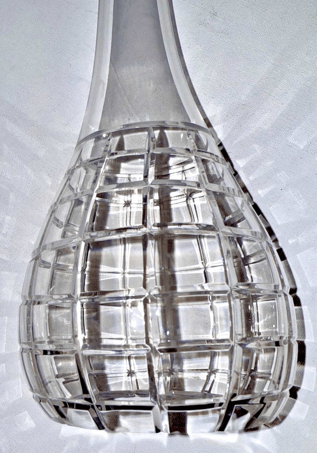 Art Glass Candle Holder Hand Blown Cut Candlestick Mark Bickers Artist Signed UK - AntiquesEtceteraArt Glass Candle Holder Hand Blown Cut Candlestick Mark Bickers Artist Signed UKMark BickersAntiquesEtcetera