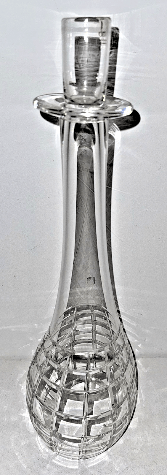 Art Glass Candle Holder Hand Blown Cut Candlestick Mark Bickers Artist Signed UK - AntiquesEtceteraArt Glass Candle Holder Hand Blown Cut Candlestick Mark Bickers Artist Signed UKMark BickersAntiquesEtcetera