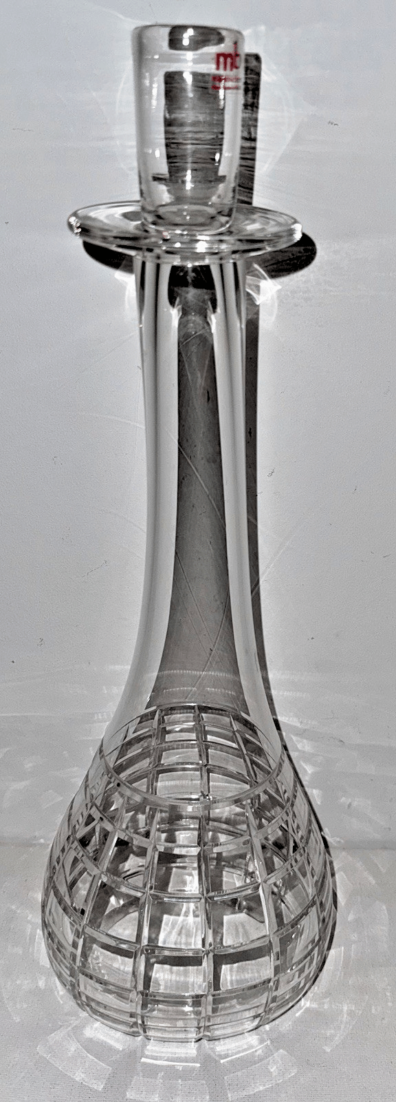 Art Glass Candle Holder Hand Blown Cut Candlestick Mark Bickers Artist Signed UK - AntiquesEtceteraArt Glass Candle Holder Hand Blown Cut Candlestick Mark Bickers Artist Signed UKMark BickersAntiquesEtcetera