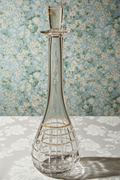Art Glass Candle Holder Hand Blown Cut Candlestick Mark Bickers Artist Signed UKAntiquesEtcetera