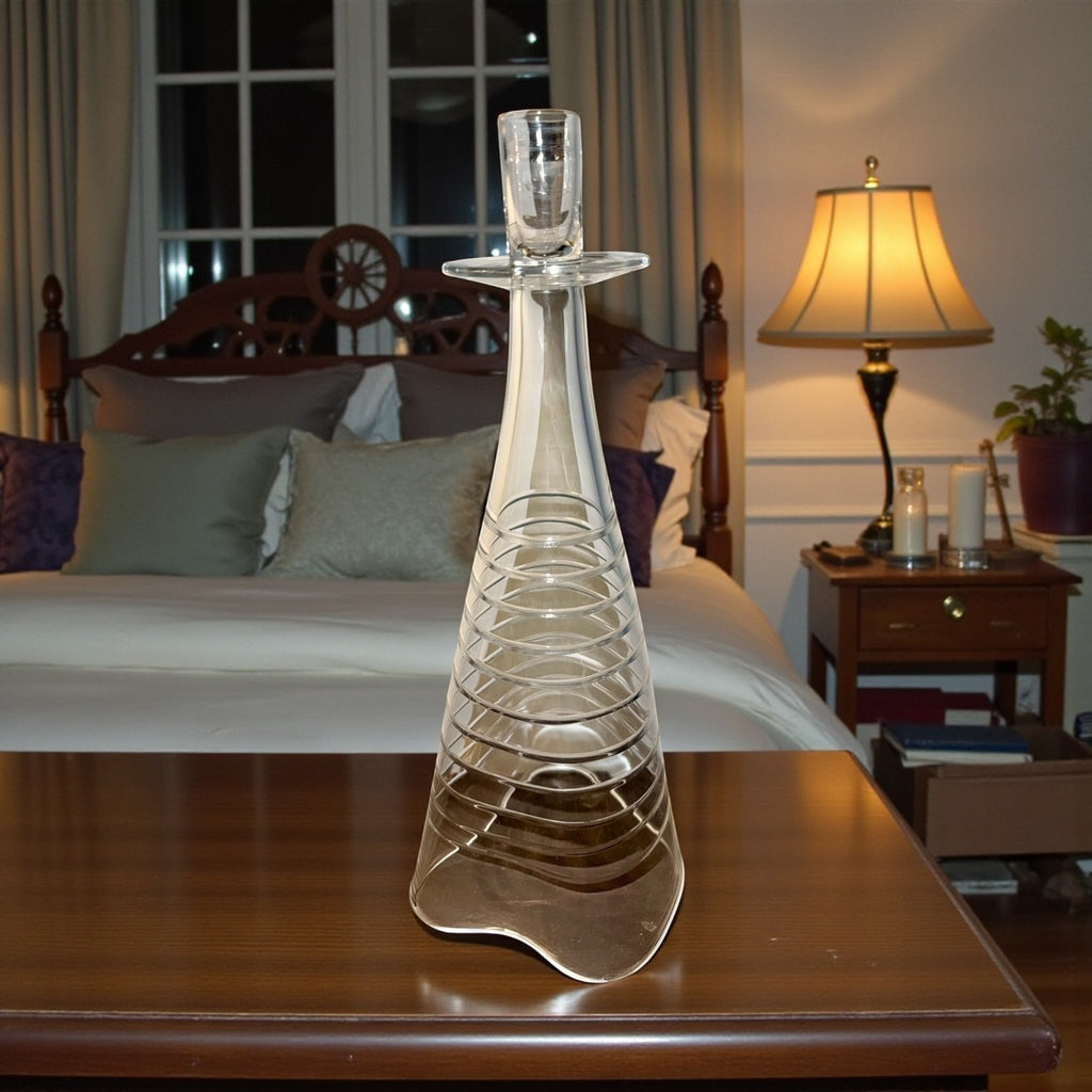 Artist Signed Art Glass Candlestick Candle Holder 14" Hand Blown by Mark Bickers 2004 - AntiquesEtceteraArtist Signed Art Glass Candlestick Candle Holder 14" Hand Blown by Mark Bickers 2004Elegant GlassAntiquesEtceteraAntiquesEtcetera