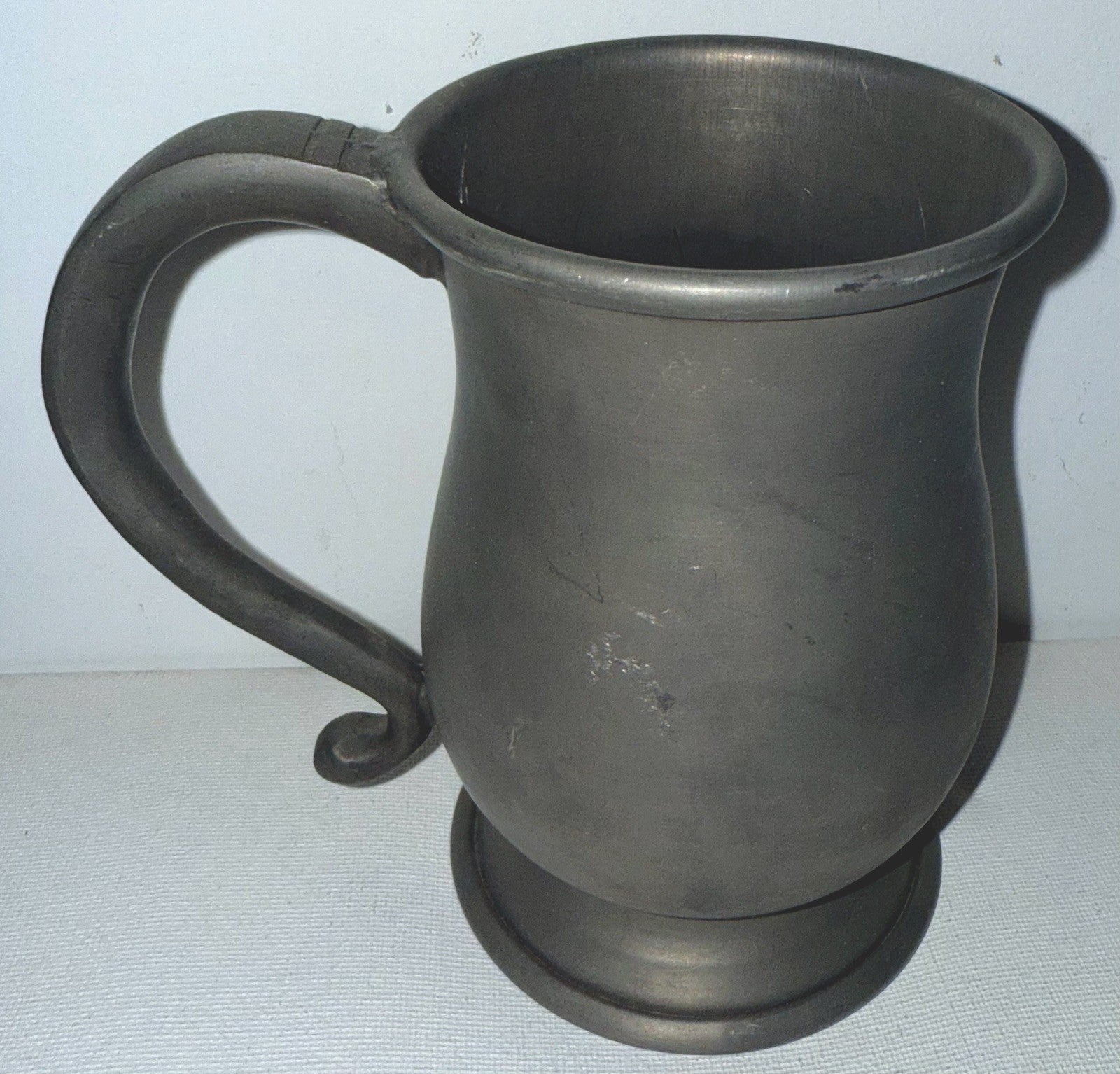 ASL Pewter Potbelly Pint Mug Museum Finish Lead Free - AntiquesEtceteraASL Pewter Potbelly Pint Mug Museum Finish Lead FreeASL PewterAntiquesEtcetera