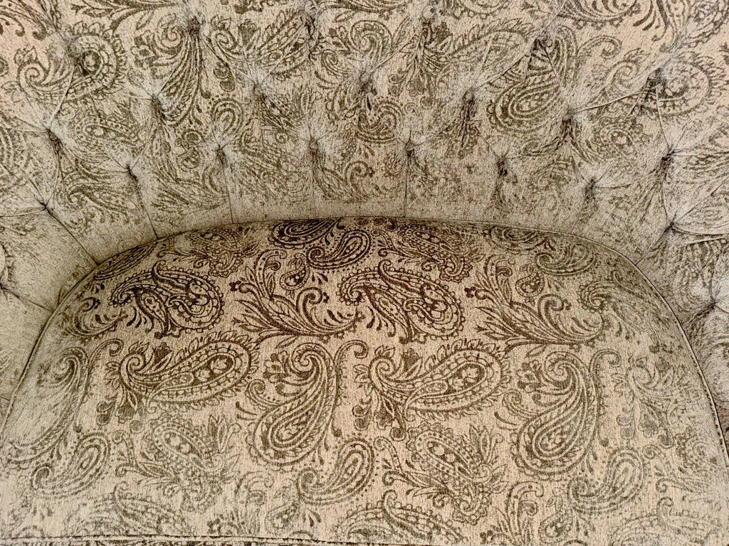 Baker Furniture for Laura Ashley Sofa Romantic Tufted English Country Highback - AntiquesEtceteraBaker Furniture for Laura Ashley Sofa Romantic Tufted English Country HighbackBakerAntiquesEtcetera