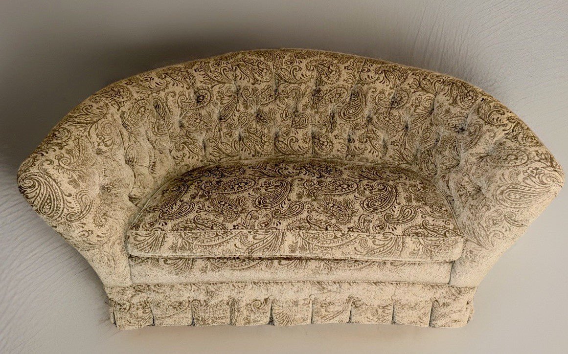 Baker Furniture for Laura Ashley Sofa Romantic Tufted English Country Highback - AntiquesEtceteraBaker Furniture for Laura Ashley Sofa Romantic Tufted English Country HighbackBakerAntiquesEtcetera