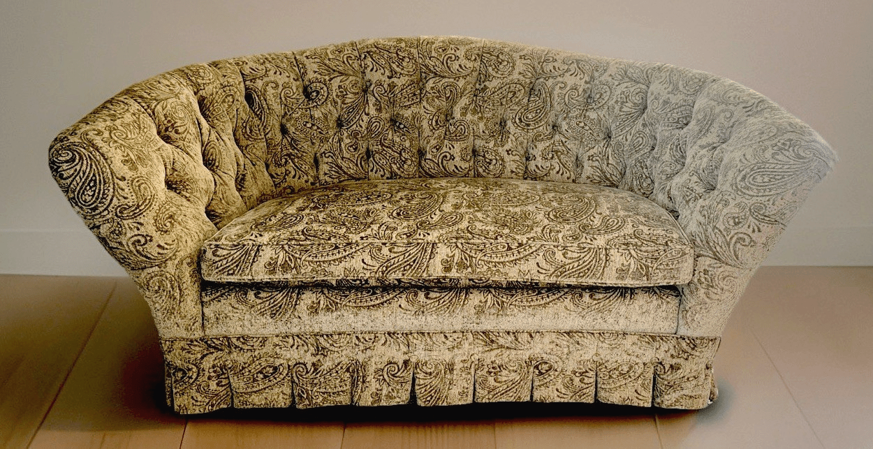 Baker Furniture for Laura Ashley Sofa Romantic Tufted English Country Highback - AntiquesEtceteraBaker Furniture for Laura Ashley Sofa Romantic Tufted English Country HighbackBakerAntiquesEtcetera