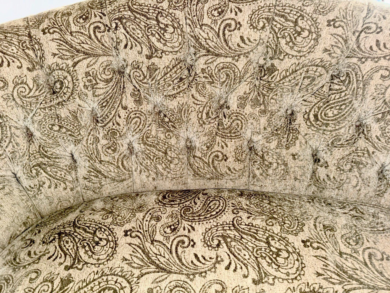 Baker Furniture for Laura Ashley Sofa Romantic Tufted English Country Highback - AntiquesEtceteraBaker Furniture for Laura Ashley Sofa Romantic Tufted English Country HighbackBakerAntiquesEtcetera