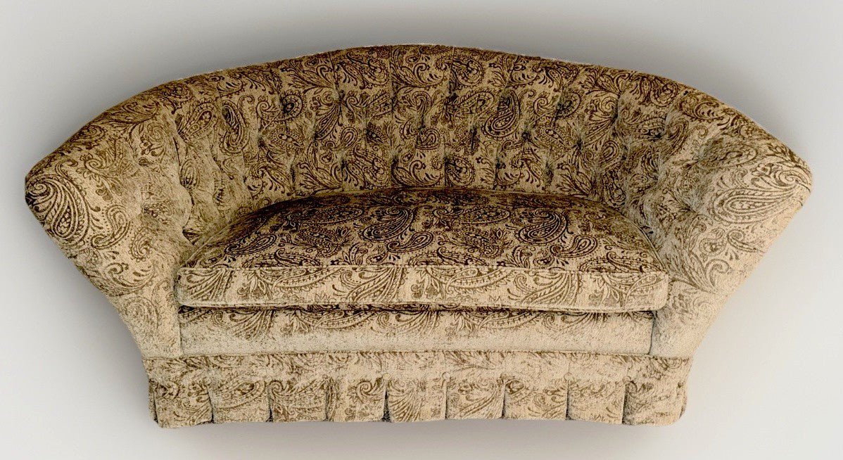 Baker Furniture for Laura Ashley Sofa Romantic Tufted English Country Highback - AntiquesEtceteraBaker Furniture for Laura Ashley Sofa Romantic Tufted English Country HighbackBakerAntiquesEtcetera