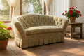 Baker Furniture for Laura Ashley Sofa Romantic Tufted English Country Highback - AntiquesEtceteraBaker Furniture for Laura Ashley Sofa Romantic Tufted English Country HighbackBakerAntiquesEtcetera