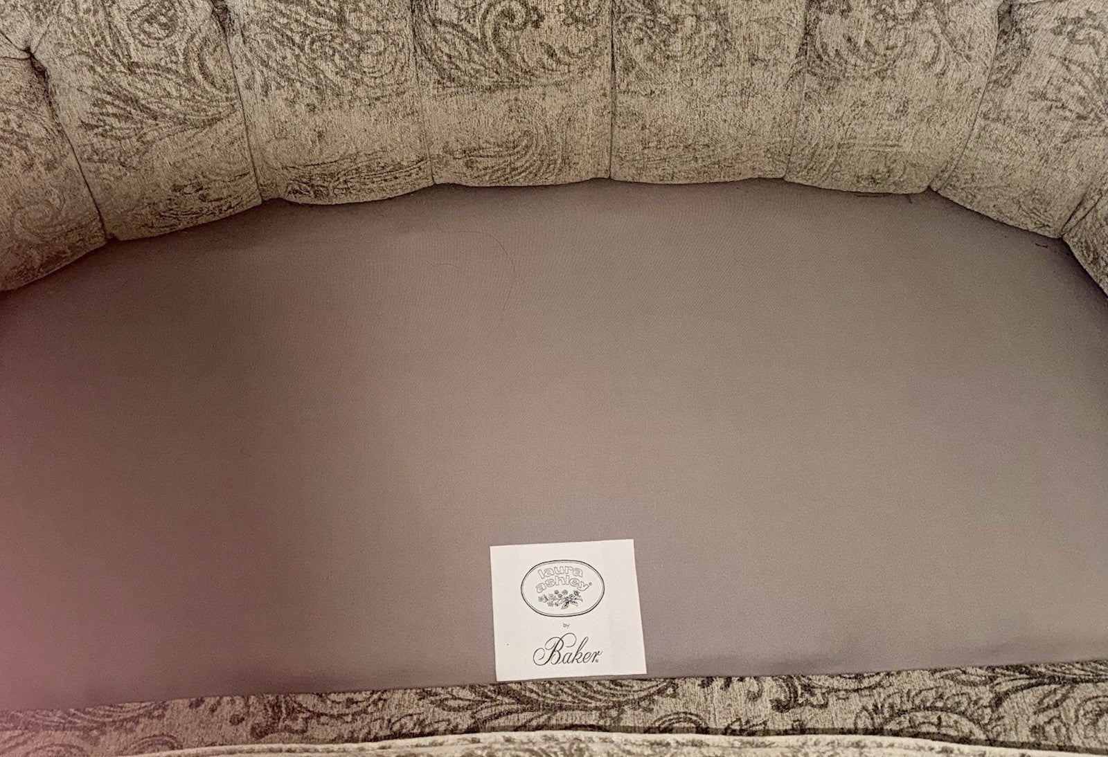 Baker Furniture for Laura Ashley Sofa Romantic Tufted English Country Highback - AntiquesEtceteraBaker Furniture for Laura Ashley Sofa Romantic Tufted English Country HighbackBakerAntiquesEtcetera