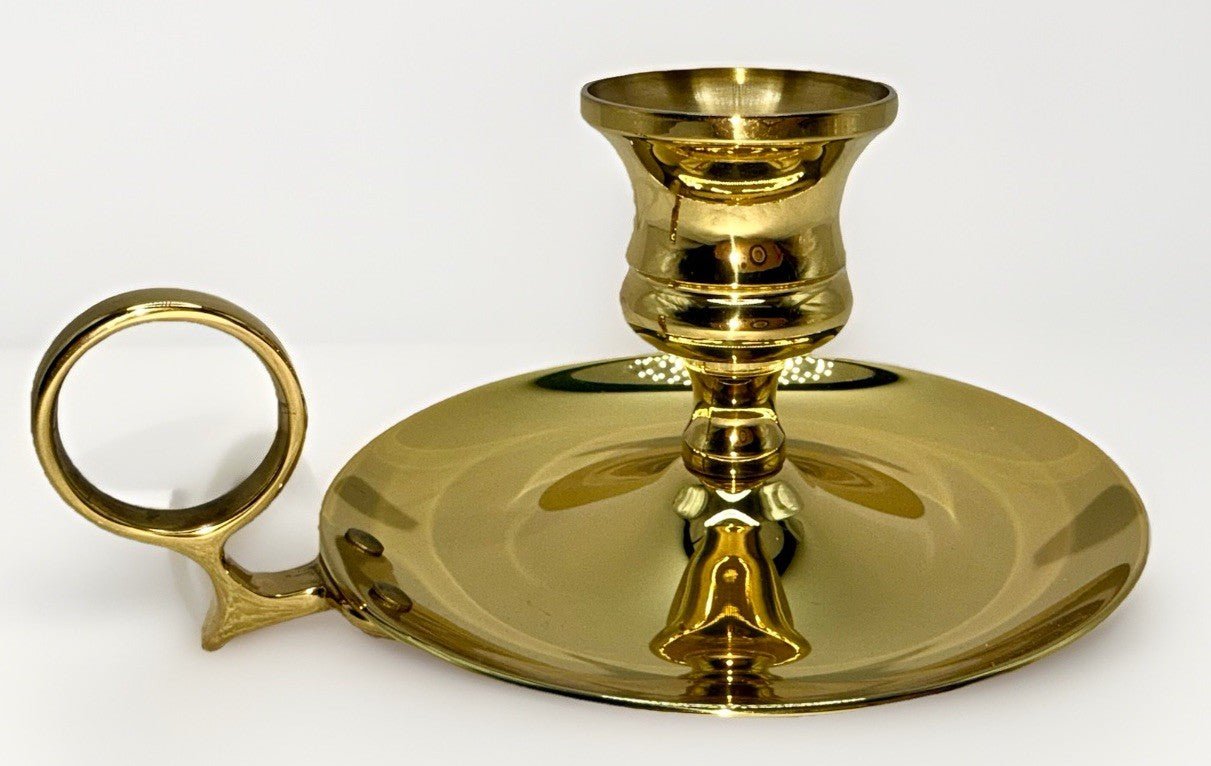 Baldwin Brass Chamberstick NIB Never Used Polished Timeless Craftsmanship - AntiquesEtceteraBaldwin Brass Chamberstick NIB Never Used Polished Timeless CraftsmanshipBALDWINAntiquesEtcetera