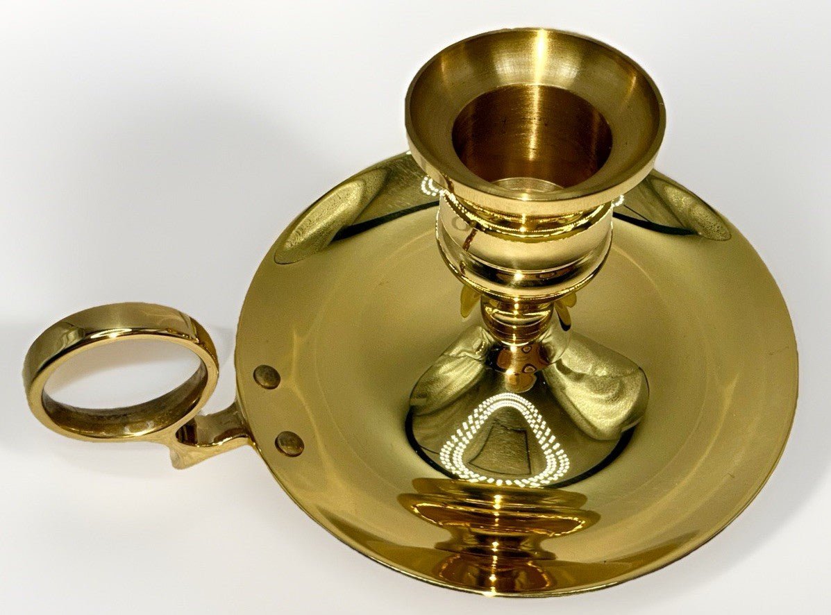 Baldwin Brass Chamberstick NIB Never Used Polished Timeless Craftsmanship - AntiquesEtceteraBaldwin Brass Chamberstick NIB Never Used Polished Timeless CraftsmanshipBALDWINAntiquesEtcetera