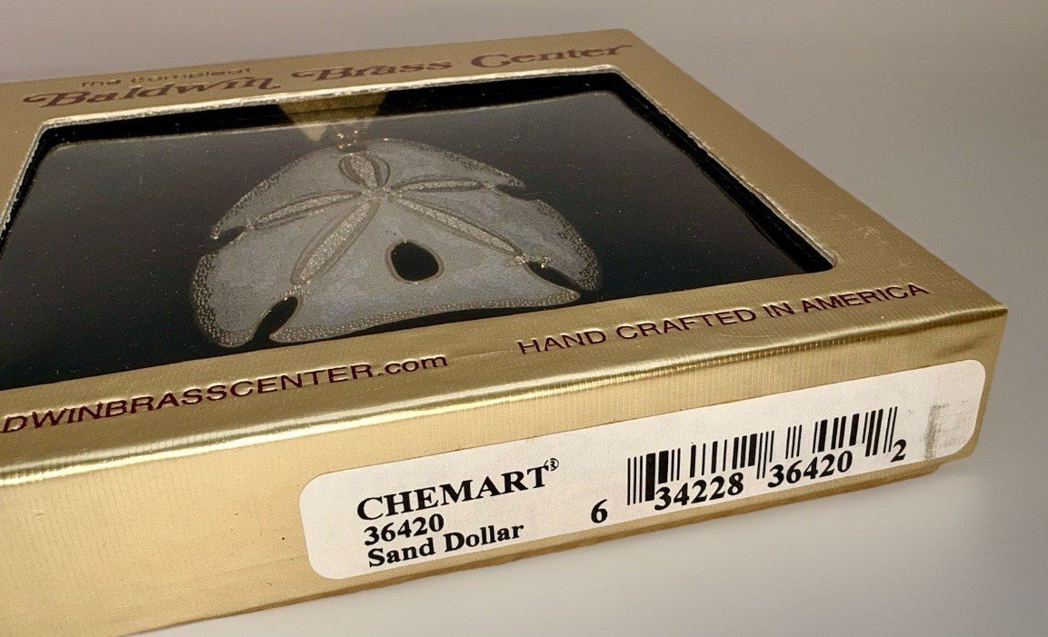 Baldwin Brass Sand Dollar Ornament Figural Chemart 36420 Hand Crafted America - AntiquesEtceteraBaldwin Brass Sand Dollar Ornament Figural Chemart 36420 Hand Crafted AmericaBaldwin BrassAntiquesEtcetera