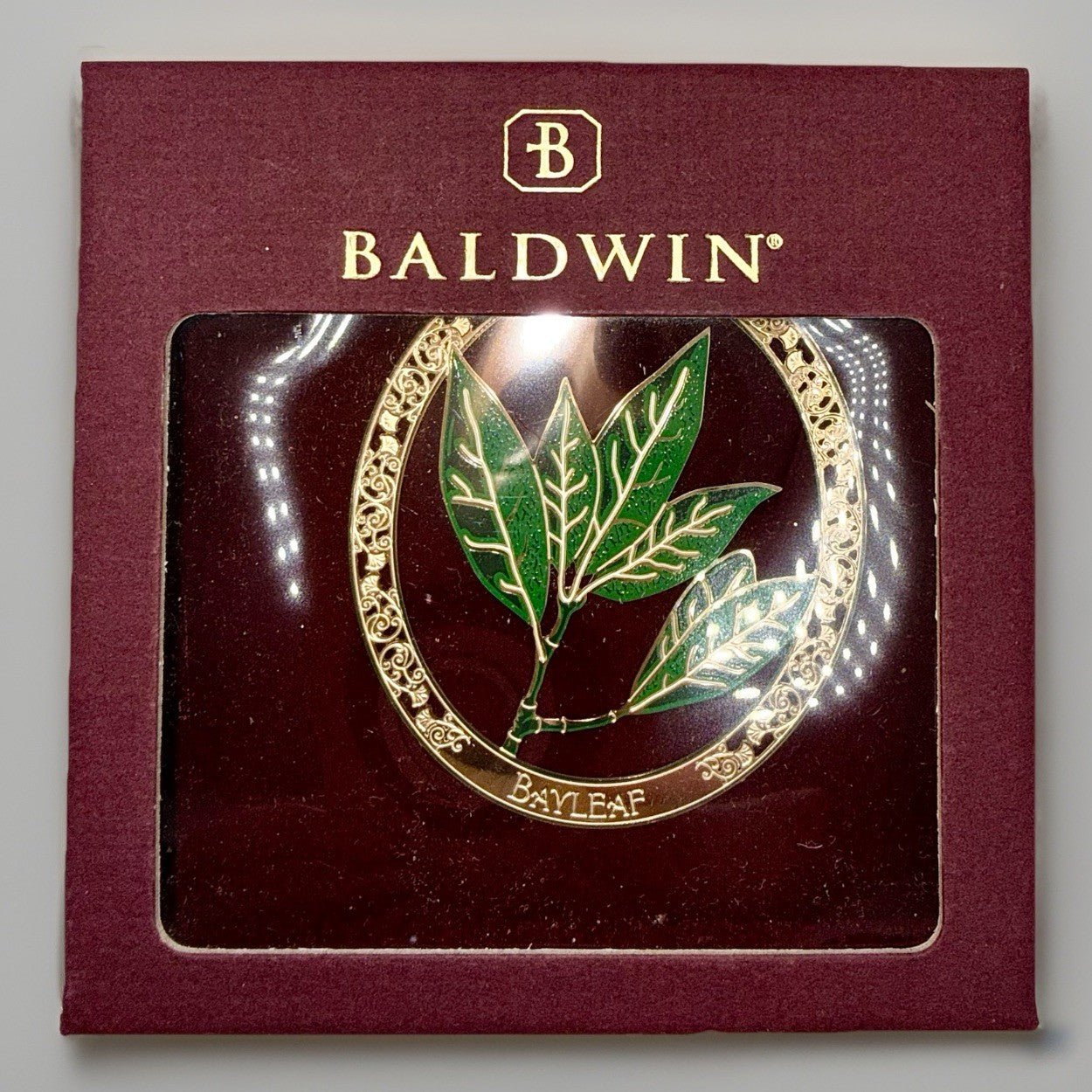 Baldwin Brass Santa's Garden BAYLEAF Christmas Ornament 2006 NIB - AntiquesEtceteraBaldwin Brass Santa's Garden BAYLEAF Christmas Ornament 2006 NIBBaldwin BrassAntiquesEtcetera
