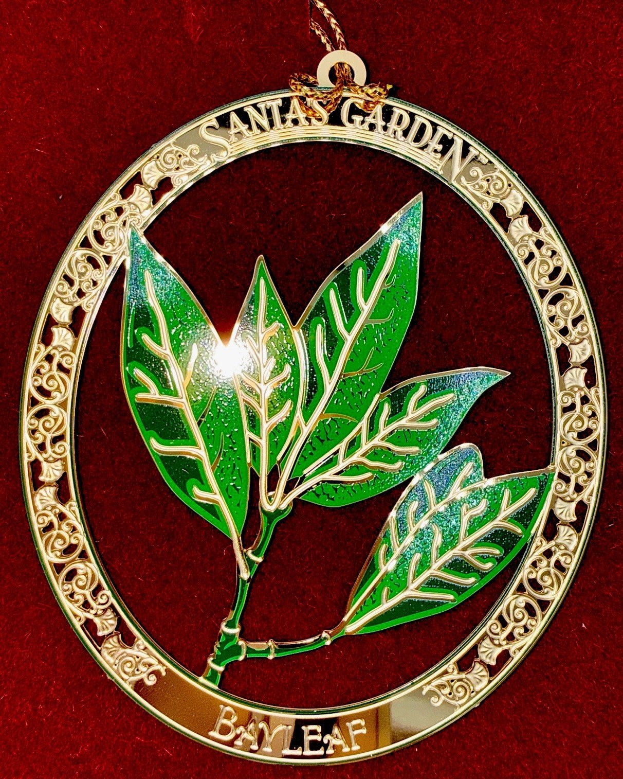 Baldwin Brass Santa's Garden BAYLEAF Christmas Ornament 2006 NIB - AntiquesEtceteraBaldwin Brass Santa's Garden BAYLEAF Christmas Ornament 2006 NIBBaldwin BrassAntiquesEtcetera