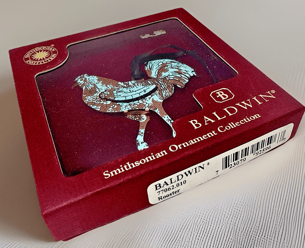 Baldwin Brass Smithsonian Institute 3D Rooster Figural Christmas Ornament - AntiquesEtceteraBaldwin Brass Smithsonian Institute 3D Rooster Figural Christmas OrnamentBaldwin BrassAntiquesEtcetera