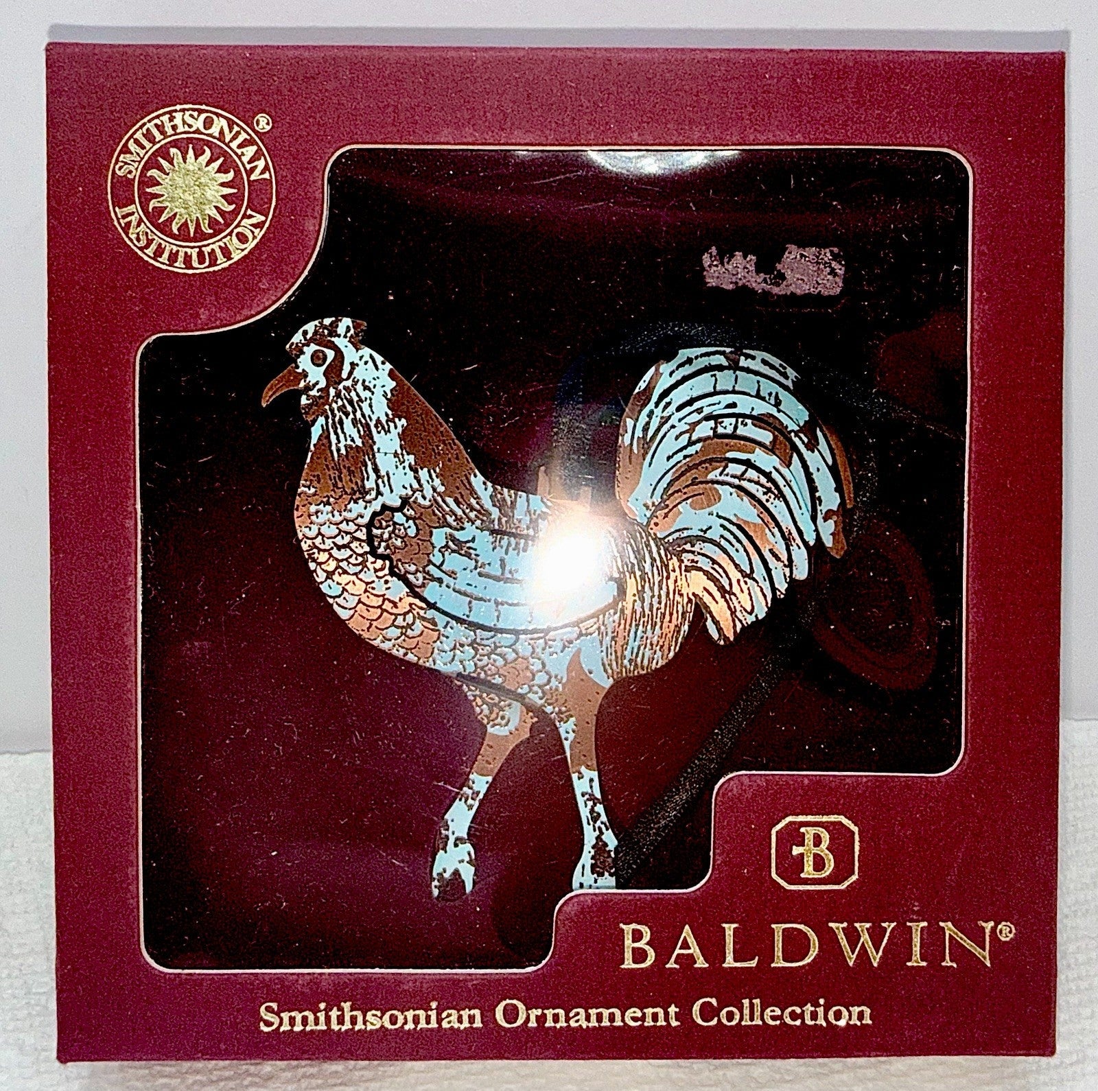 Baldwin Brass Smithsonian Institute 3D Rooster Figural Christmas Ornament - AntiquesEtceteraBaldwin Brass Smithsonian Institute 3D Rooster Figural Christmas OrnamentBaldwin BrassAntiquesEtcetera