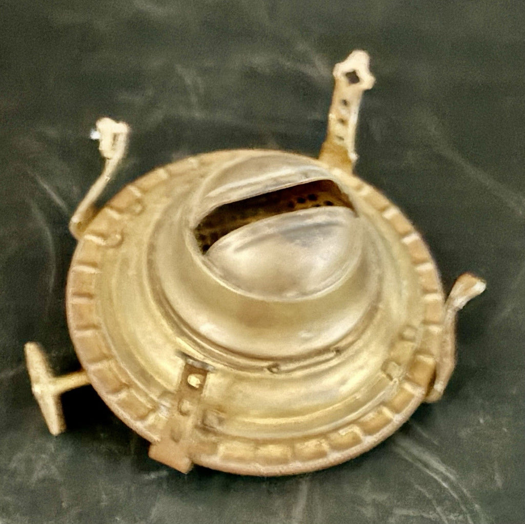 Banner No. 1 Kerosene Oil Lamp Burner with Wick + Clear Glass Pearl Top Chimney - AntiquesEtceteraBanner No. 1 Kerosene Oil Lamp Burner with Wick + Clear Glass Pearl Top ChimneyP&A Mfg CoAntiquesEtcetera