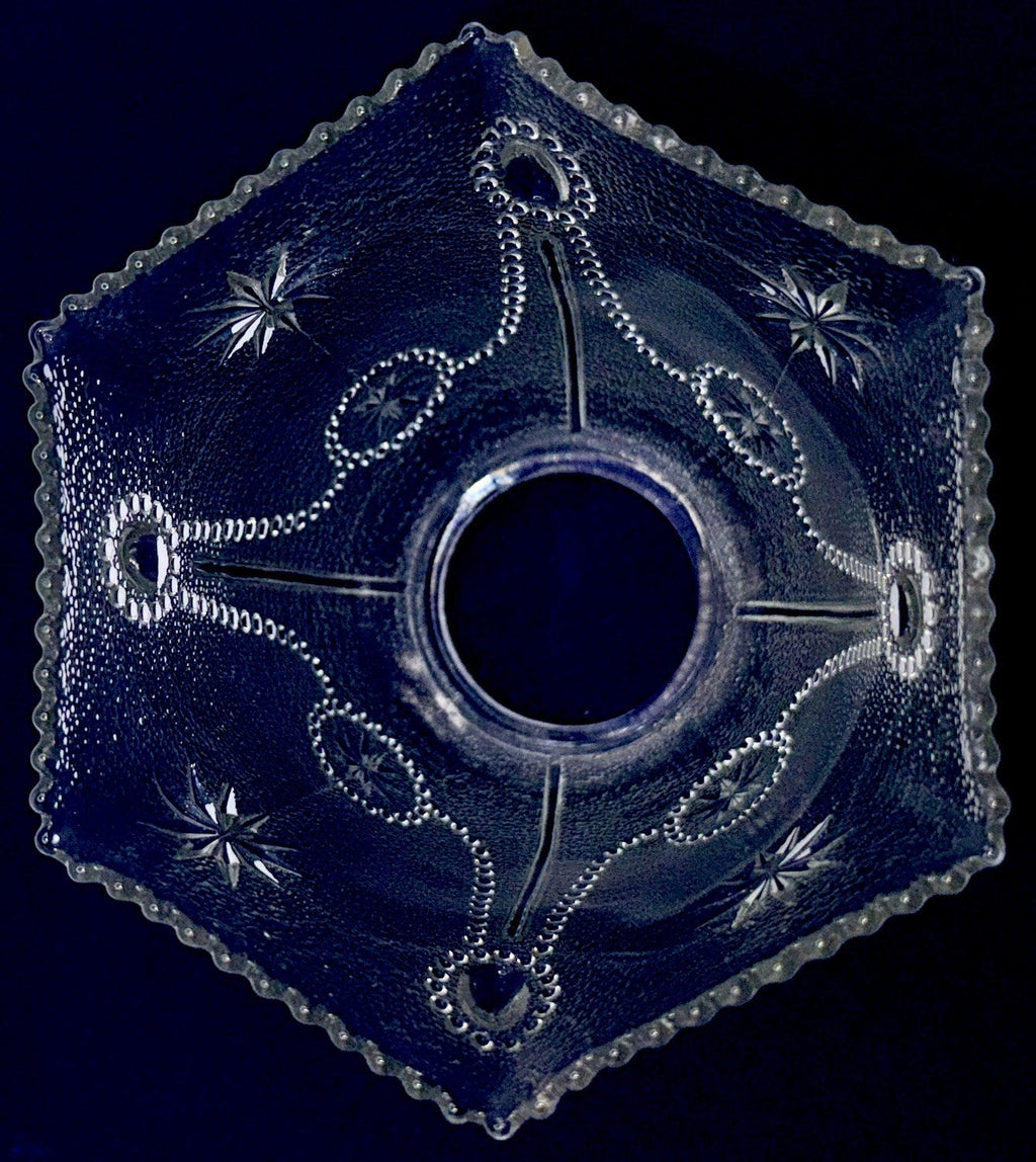 Beaded Moon & Stars Lamp Shade Northwood Stippled Glass for 2 1/4" Fitter - AntiquesEtceteraBeaded Moon & Stars Lamp Shade Northwood Stippled Glass for 2 1/4" FitterAntiqueAntiquesEtcetera