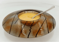 Beautiful and Unusual Studio Art Glass Bowl Signed MCM "Doctzeh"?AntiquesEtcetera