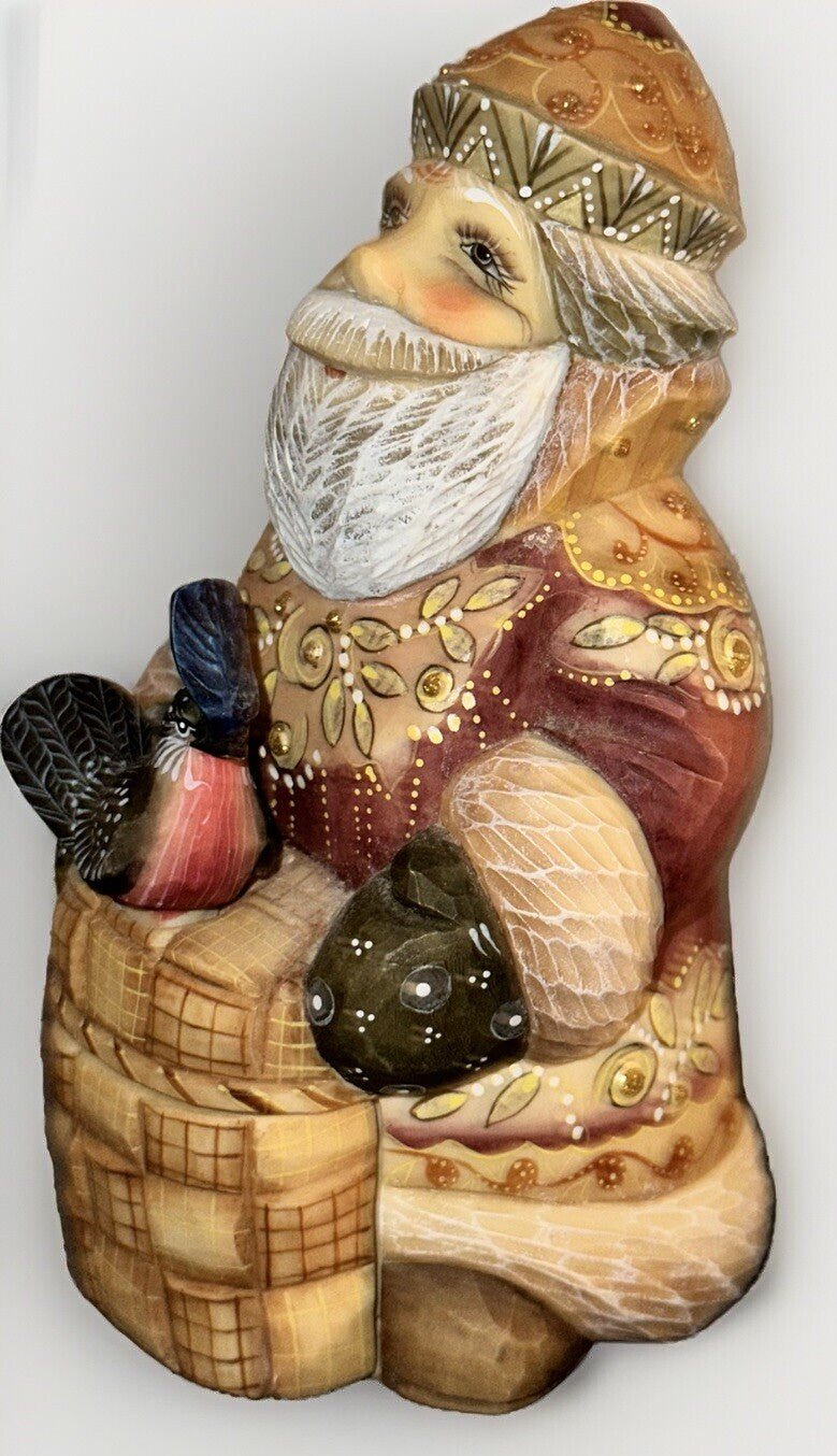 Bird Keeper Santa Trinket Box 2003 G. Debrekht Limited Edition Complete w/ Bird - AntiquesEtceteraBird Keeper Santa Trinket Box 2003 G. Debrekht Limited Edition Complete w/ BirdG. DeBrekht Artistic StudiosAntiquesEtcetera