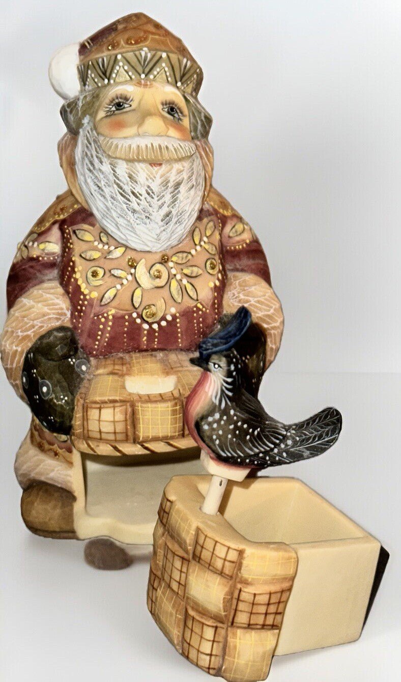 Bird Keeper Santa Trinket Box 2003 G. Debrekht Limited Edition Complete w/ Bird - AntiquesEtceteraBird Keeper Santa Trinket Box 2003 G. Debrekht Limited Edition Complete w/ BirdG. DeBrekht Artistic StudiosAntiquesEtcetera