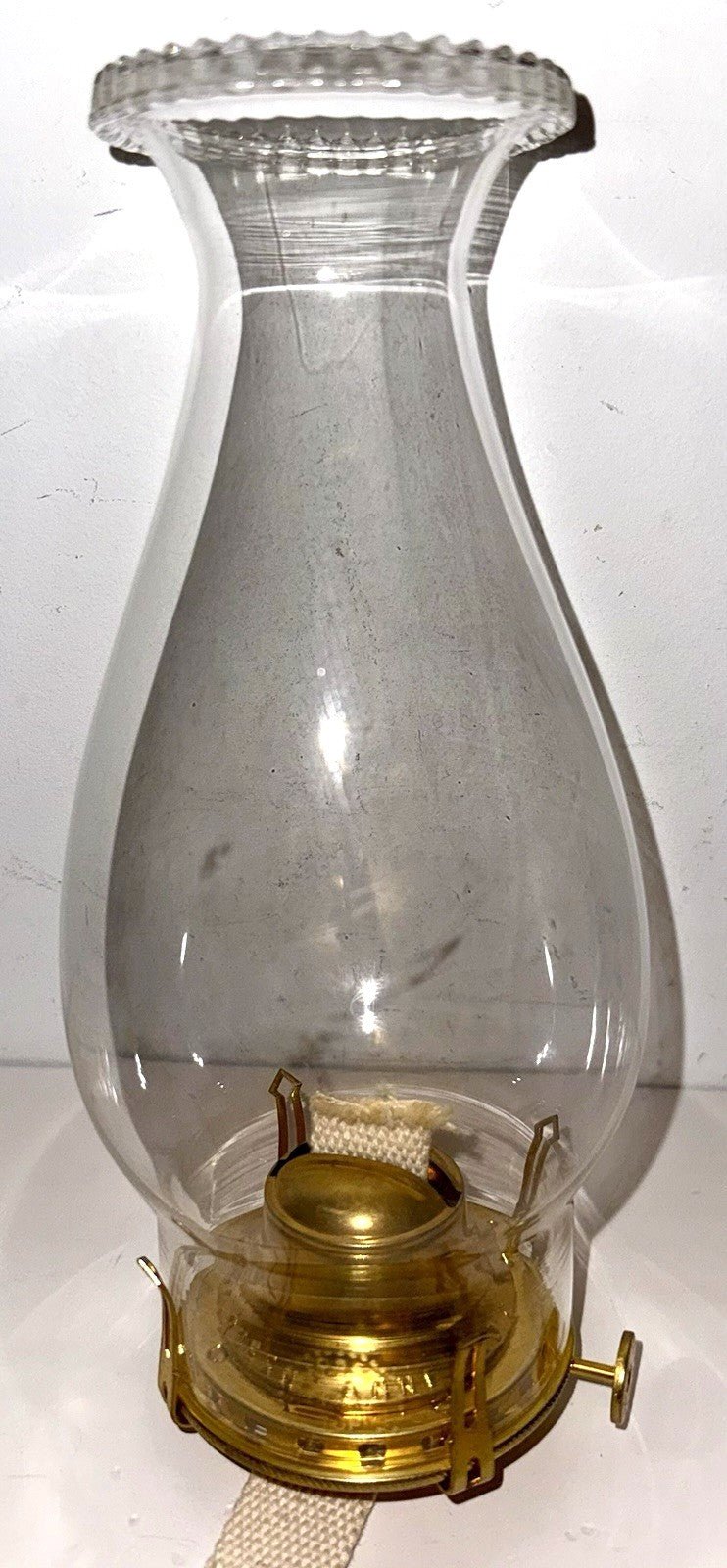 B&P No. 2 Brass Kerosene Oil Lamp Burner Queen Anne w/ Pearl Top Glass Chimney - AntiquesEtceteraB&P No. 2 Brass Kerosene Oil Lamp Burner Queen Anne w/ Pearl Top Glass ChimneyB&P LightingAntiquesEtcetera