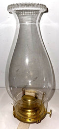 B&P No. 2 Brass Kerosene Oil Lamp Burner Queen Anne w/ Pearl Top Glass Chimney - AntiquesEtceteraB&P No. 2 Brass Kerosene Oil Lamp Burner Queen Anne w/ Pearl Top Glass ChimneyB&P LightingAntiquesEtcetera